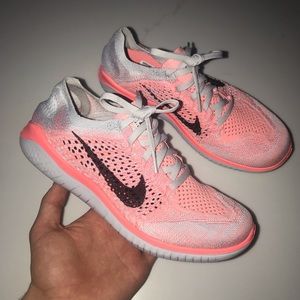 Womens Nike Free Rn Flyknit Crimson